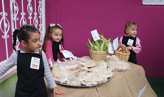 Kreş öğrencileri sebze yetiştirip, ihtiyaç sahibi çocuklar yararına sattı