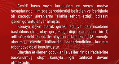 Kurusıkı tabancayla tehdit edip, kayda aldı