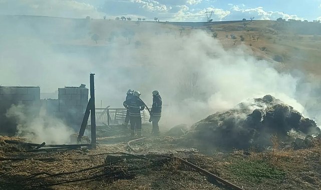 Kütahya'da ahırda yangın: 1 ölü