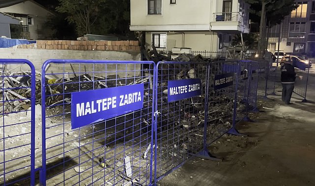 Maltepe'de çöken binanın enkaz kaldırma çalışmaları tamamlandı