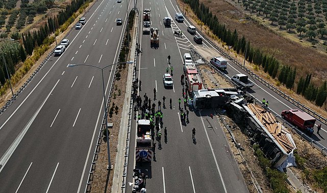 Manisa'daki otobüs kazasında ölü sayısı 12'ye çıktı