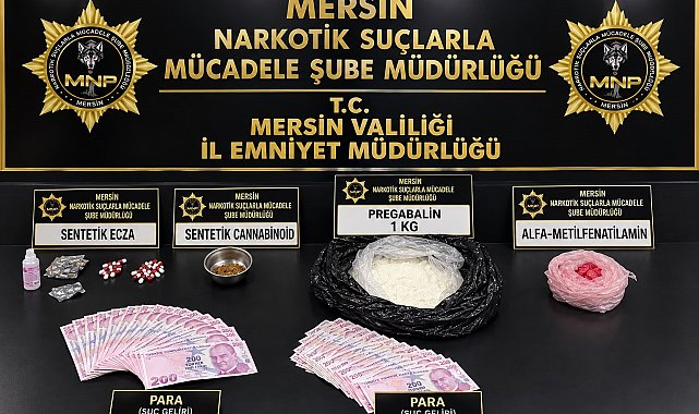 Mersin'de uyuşturucu operasyonunda 2 tutuklama