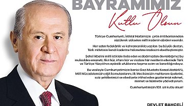 MHP Genel Başkanı Bahçeli'den 29 Ekim Cumhuriyet Bayramı mesajı