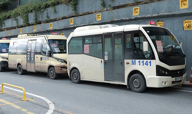 Minibüs şoförlerinden 'Hattımızı iptal edin' eylemi