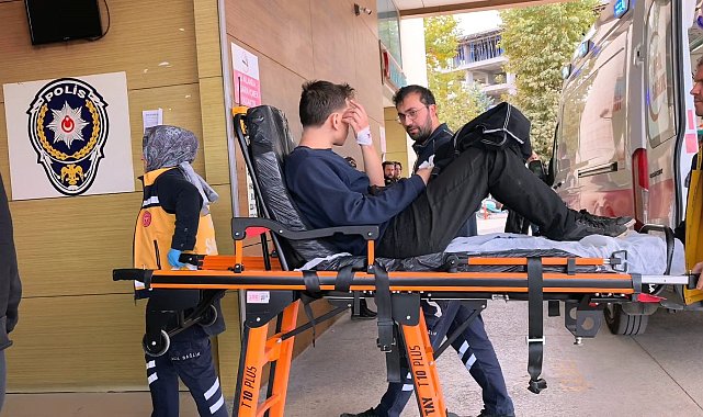 Motosikletin tekerini tamir etmeye çalışırken parmağı koptu