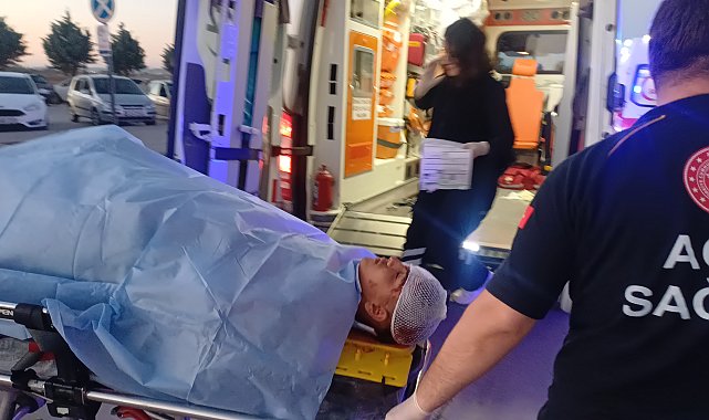 Motosikletiyle kaza yapan 14 yaşındaki çocuk ağır yaralandı