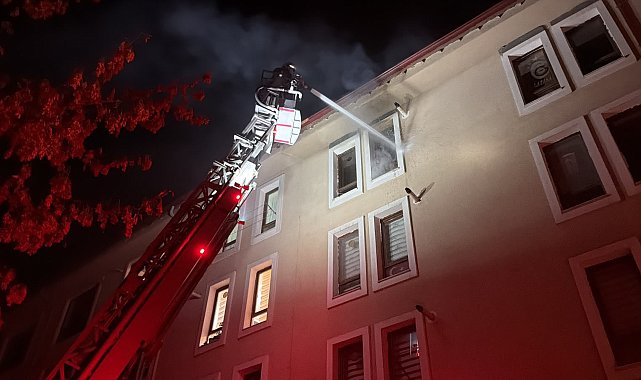 Mutfakta yangın çıktı, apartmandakiler tahliye edildi