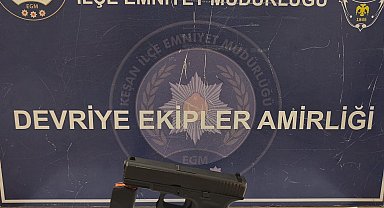 Polis takibiyle üzerindeki korsede tabancayla yakalanan alkollü sürücüye 250 bin lira ceza