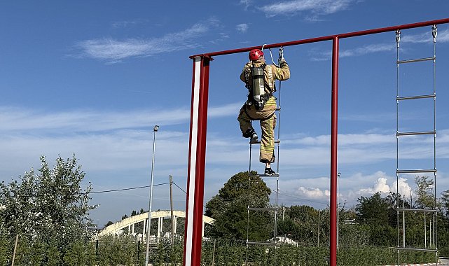 Sakarya'da itfaiyeden Goodyear personeline yangın eğitimi