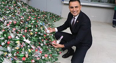 Samsunlu Turgay Baş, 100 bin içecek ambalajı toplama hedefine ilk ulaşan kişi oldu