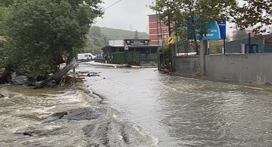 Sarıyer Ayazağa'da iş yerlerinde mahsur kalanların kurtarıldığı bölgeden gündüz görüntüleri Ek görüntüler