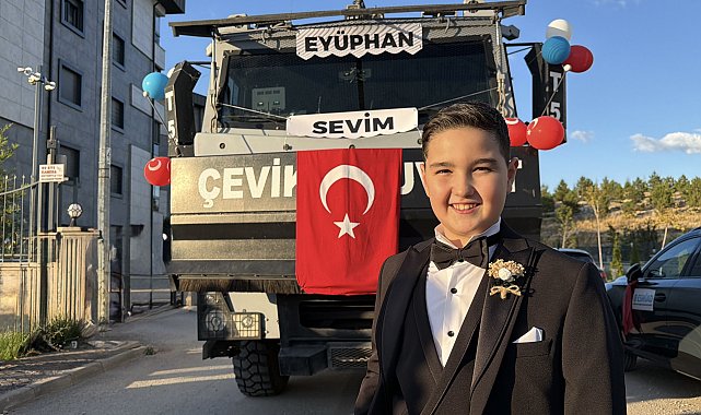 Şehit çocuğu Eyüphan'a TOMA'lı düğün konvoyu