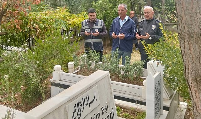 Şehit polis memuru Çiftçi mezarı başında anıldı