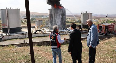 Siirt'teki petrol kampında çıkan yangın söndürüldü