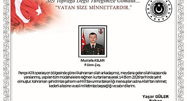 Silah kazasında yaralanan asker şehit oldu