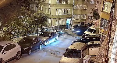 Şişli'de 'dur' ihtarına uymayan alkollü sürücü park halindeki araçlara çarptı