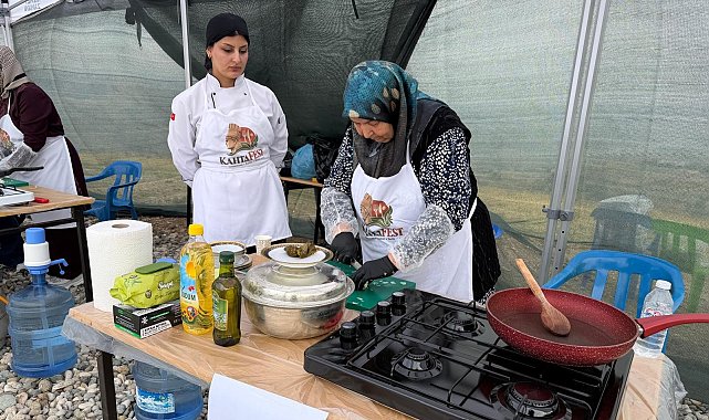 Tarihi Karakuş Tümülüsü'nde yemek yarışması