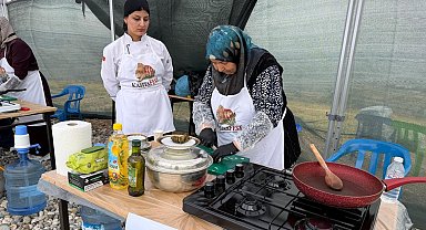 Tarihi Karakuş Tümülüsü'nde yemek yarışması