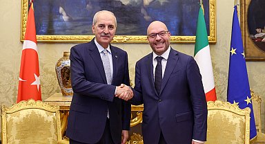 TBMM Başkanı Kurtulmuş, İtalya Temsilciler Meclisi Başkanı Fontana ile bir araya geldi
