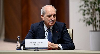 TBMM Başkanı Kurtulmuş, Kırgızistan Cumhurbaşkanı Caparov tarafından kabul edildi