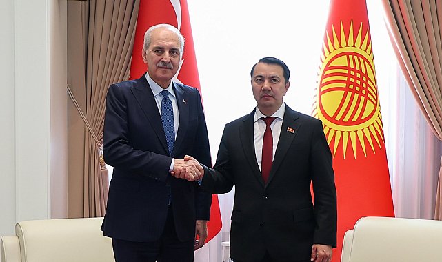 TBMM Başkanı Kurtulmuş, Kırgızistan Jogorku Keneş Başkanı Mamataliyev ile görüştü