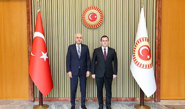 TBMM Başkanı Kurtulmuş, Kuzey Makedonya Devlet Bakanı Zeynula'yı kabul etti