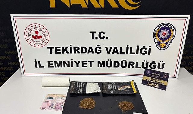 Tekirdağ'da uyuşturucu operasyonunda 45 tutuklama