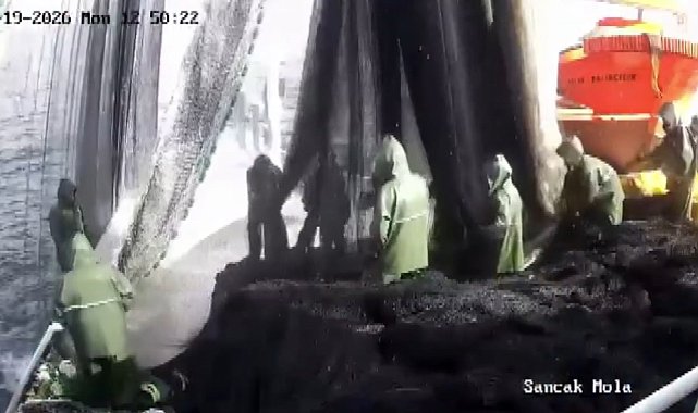 Tekneyle avlanırken üzerine vinç sistemi devrilen balıkçı öldü; olay kamerada