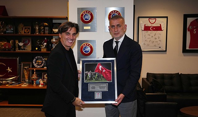 TFF Başkanı Hacıosmanoğlu, Vincenzo Montella ile bir araya geldi