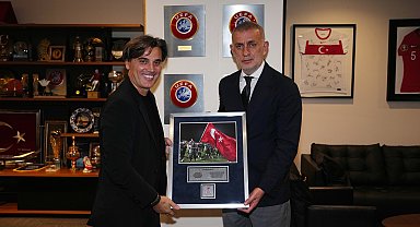 TFF Başkanı Hacıosmanoğlu, Vincenzo Montella ile bir araya geldi