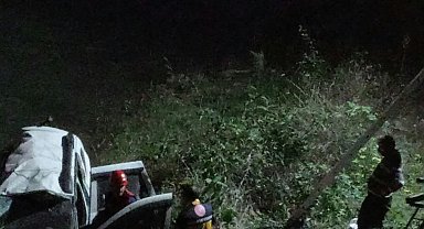 Trabzon'da cip, dereye uçtu; 5 yaralı