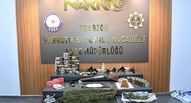 Trabzon'da uyuşturucu operasyonu; 45 gözaltı