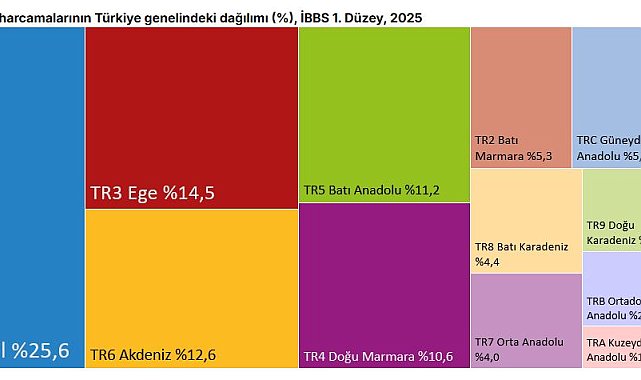 TÜİK: Tüketim harcamalarının 4'te 1'i İstanbul'da gerçekleşti