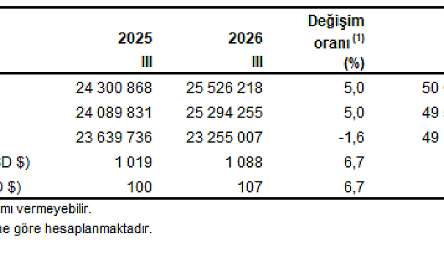 TÜİK: Turizm geliri yüzde 5 arttı