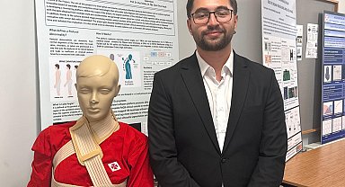 Üniversite öğrencilerden omurga sağlığı için akıllı korse