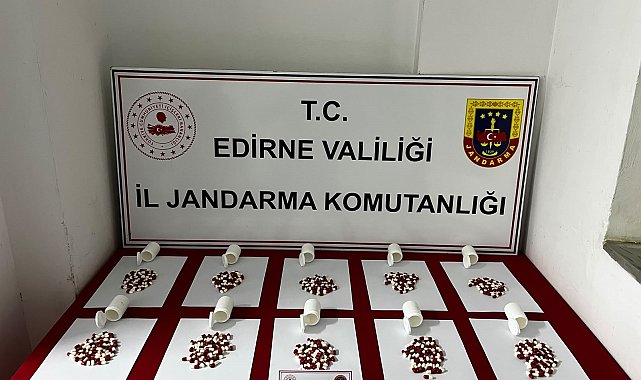 Üzerinde 568 sentetik hap ele geçirilen şüpheli gözaltına alındı