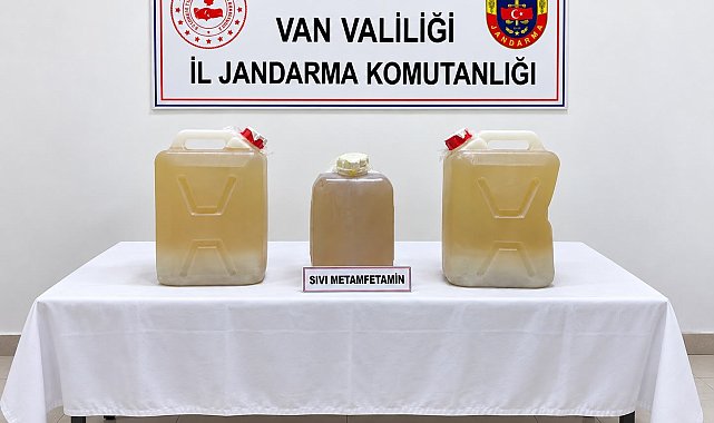 Van'da 34 kilo sıvı metamfetamin ele geçirildi; 1 tutuklama