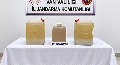 Van'da 34 kilo sıvı metamfetamin ele geçirildi; 1 tutuklama