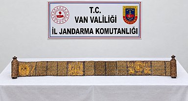 Van'da tarihi eser operasyonu