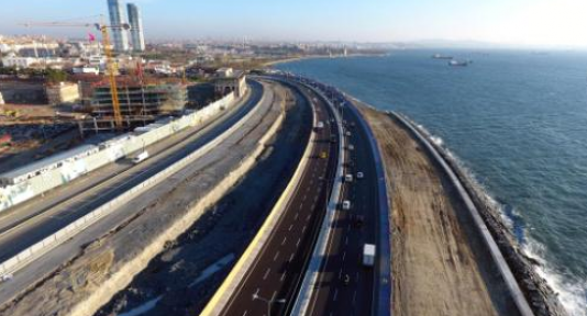 Avrasya Tüneli bağlantı yolları  inşaat çalışmaları tamamlandı