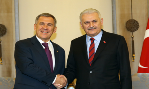 Başbakan Yıldırım, Tataristan Cumhurbaşkanı  Minnihanov ile görüştü