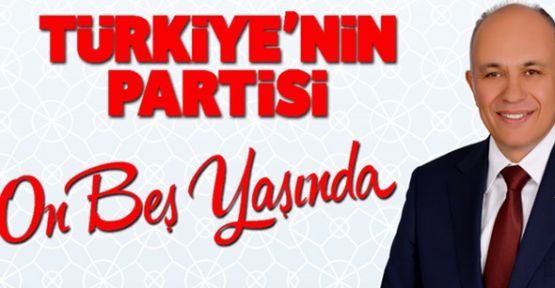 Başkan Çalışkanın Ak Parti 15. yıl kuruluş mesajı