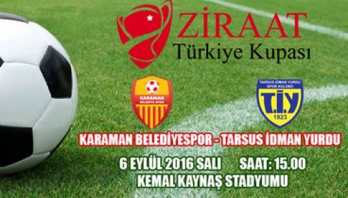 Karaman Belediyespor, Tarsus İdmanyurdu ile karşılaşacak