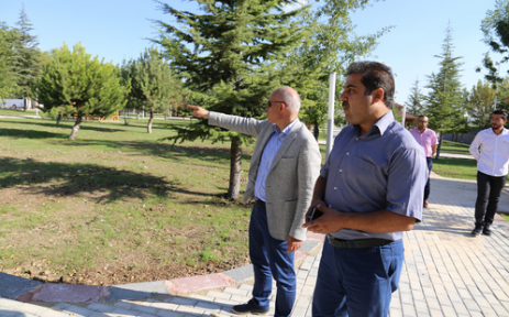 Karaman' da Necmettin Erbakan Parkı' nda çalışmalar tamamlandı