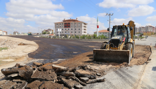 Karaman toki yolu asfaltı tamamlandı