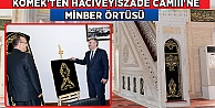 Komek, minber örtüsü hediye etti