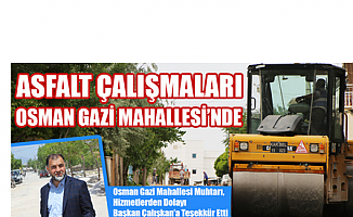 Asfalt çalışmaları hız kesmeden sürüyor