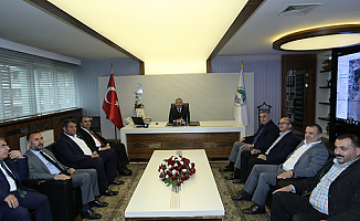 Başkan Çelik, Belediye Başkanlarını ağırladı