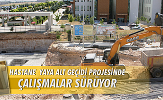 Karaman'da Hastane Alt Geçidi Projesi'nde çalışmalara devam
