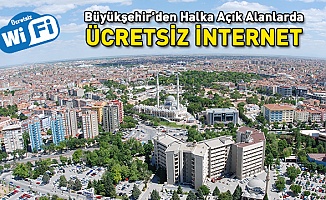 Konya'da ücretsiz şarj ve kablosuz internet hizmeti